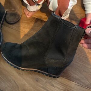 UGG Black Wedge Boots